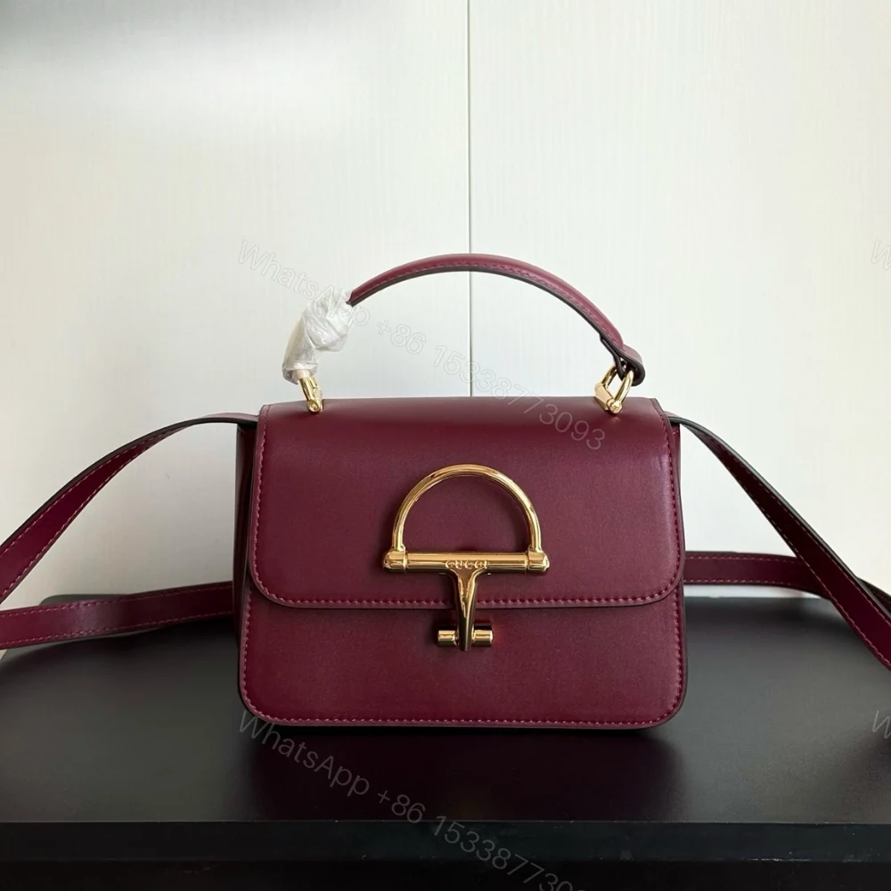 View 2 of Gucci Siena Small Top Handle Bag Burgundy 19Cm