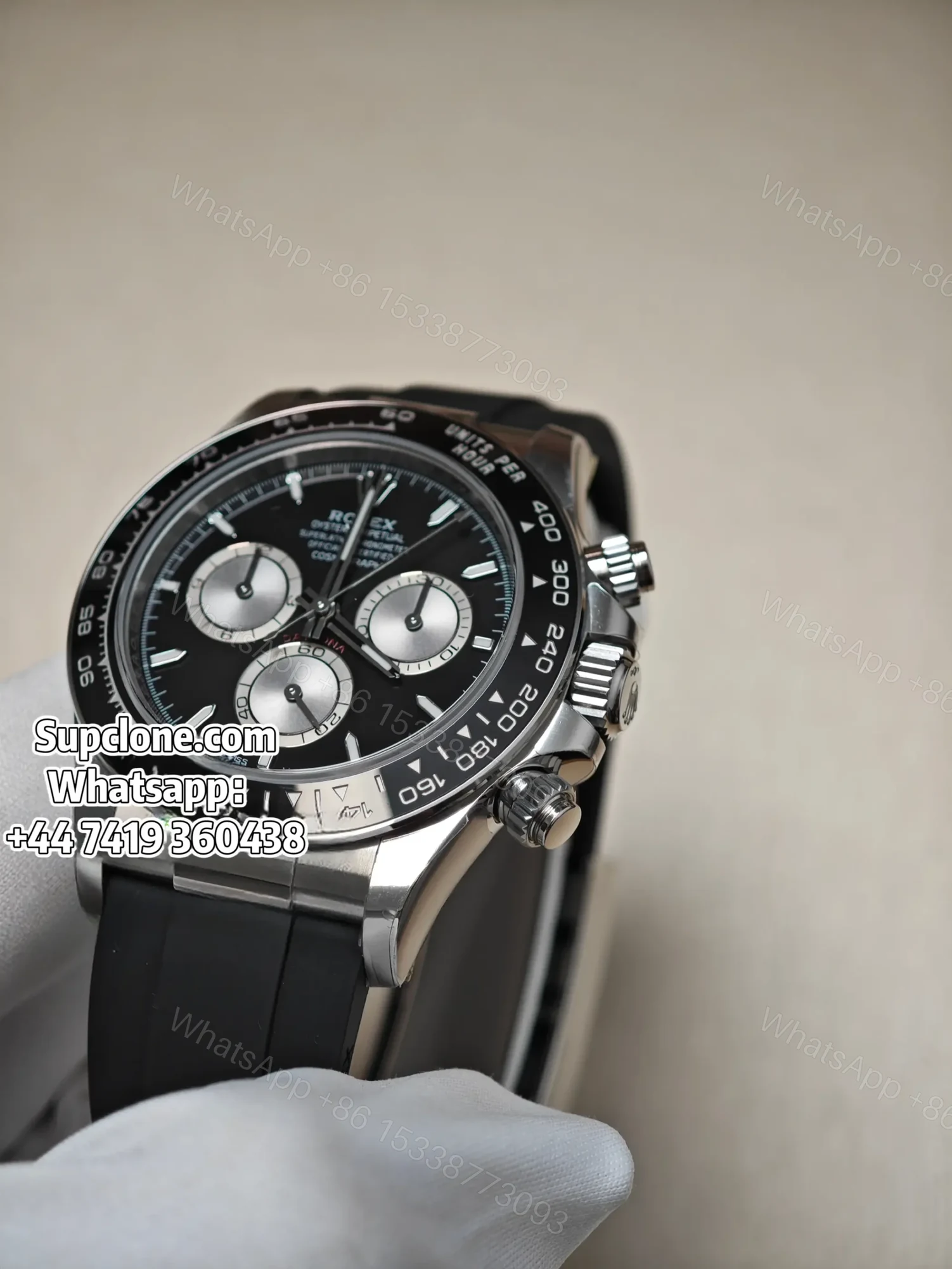 View 5 of Rolex Super Clone Daytona M126519LN-0002 Black Dial 4131 Movement