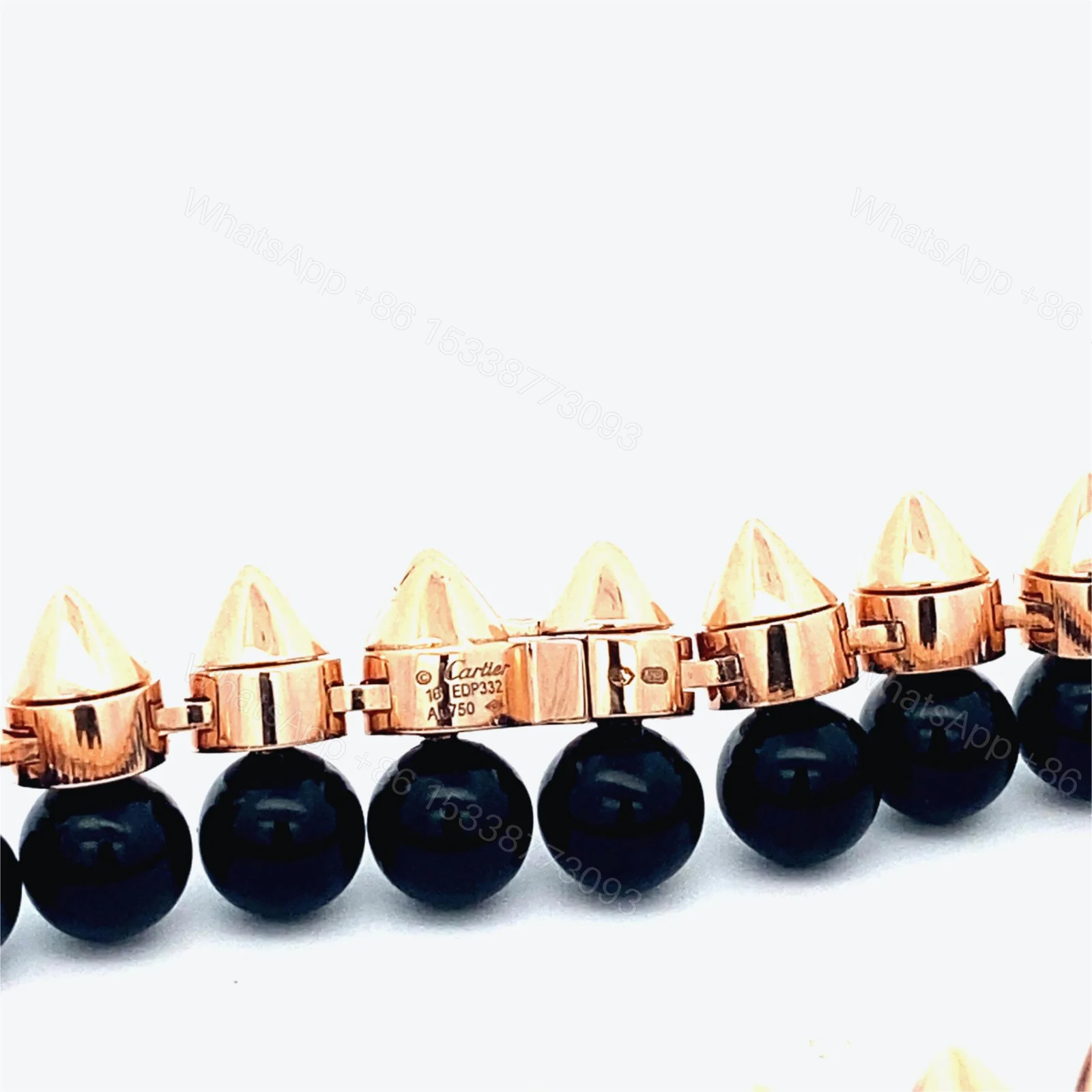 View 4 of 18K Rose Gold Clash de Cartier Black Onyx and Diamond Bracelet