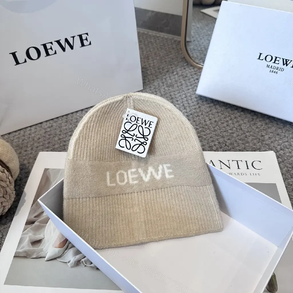 View 7 of Beige Knit Beanie – Subtle Logo, Lux Minimalist Style, Warmth