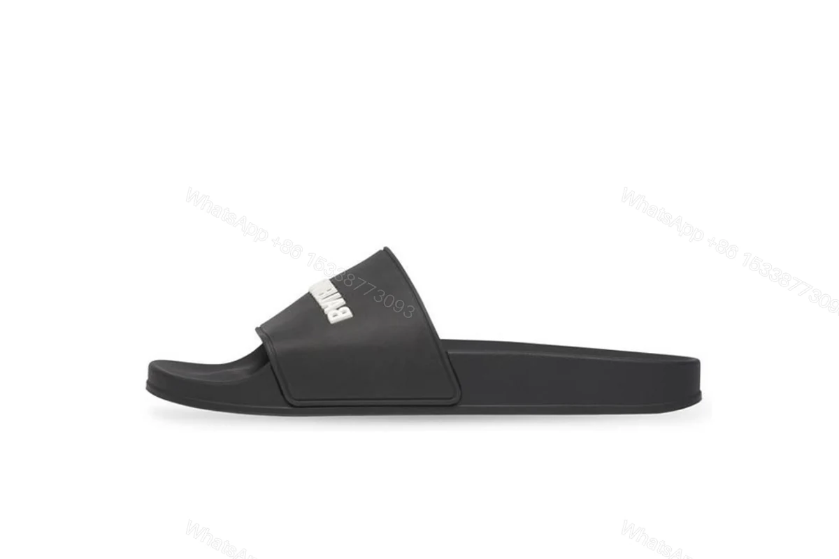 View 4 of Balenciaga Pool Slide Black White 565547W1S801006
