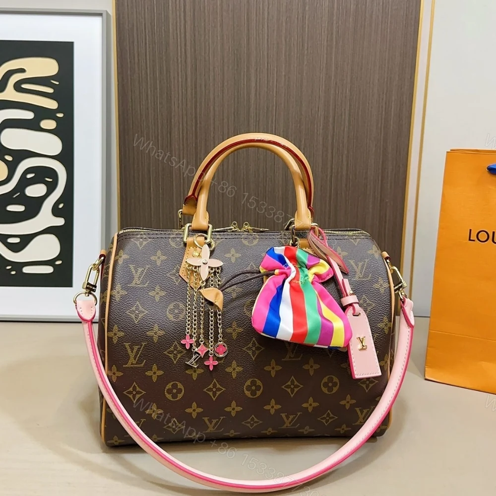 View 2 of Louis Vuitton Speedy Soft 30 Monogram Canvas Brown 30Cm M26498