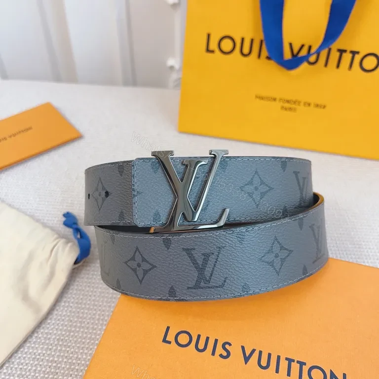View 4 of Chic LV Monogram Belt: Subtle Luxury Everyday Elevation
