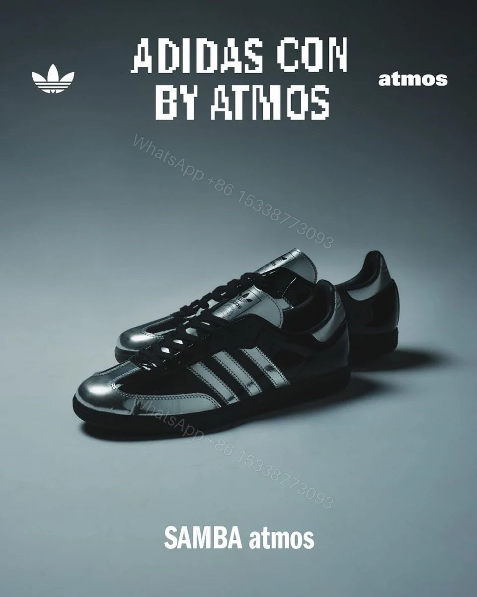 View 7 of Adidas Originals Samba Atmos First Copy Shoes — Black Silver | COD India