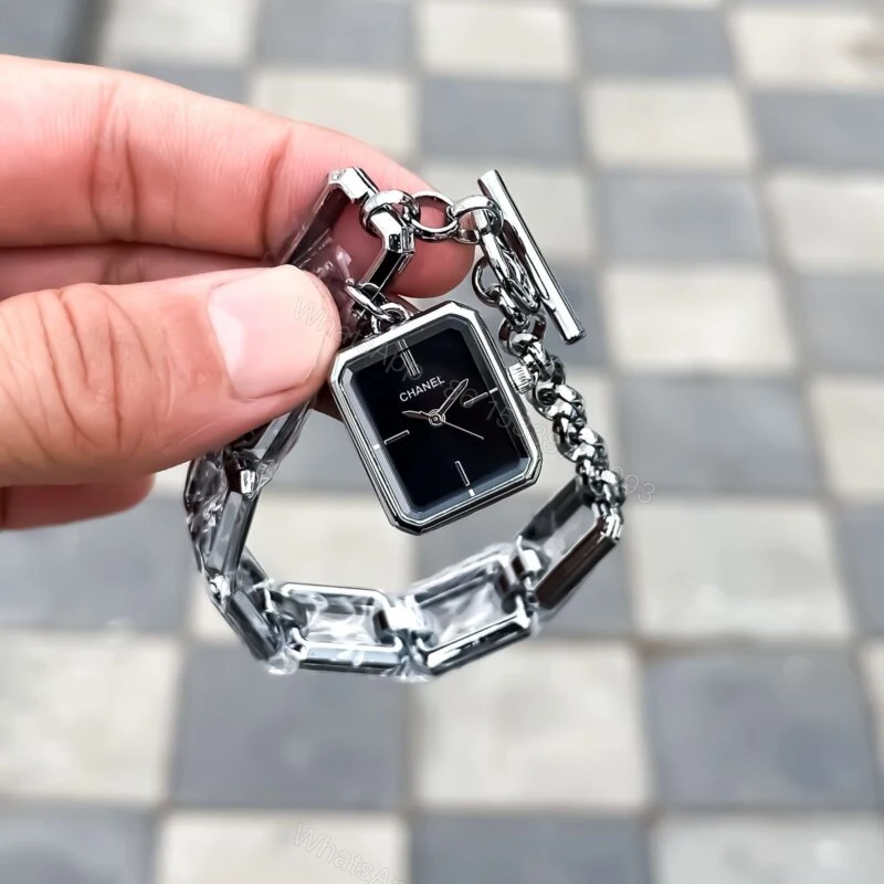 Chanel Paris 7A Silver Black Quartz Round 7mm — view 1