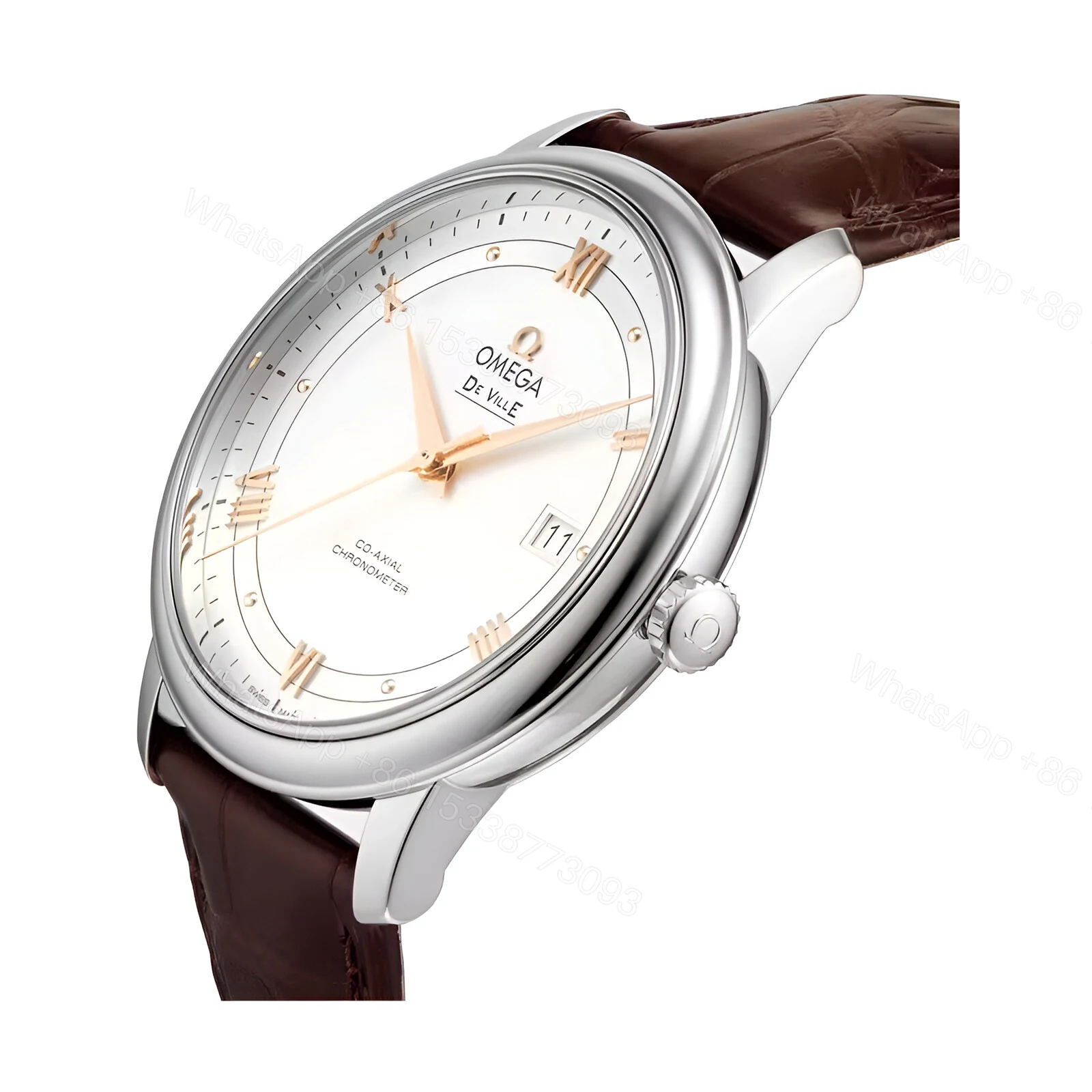 View 3 of Omega De Ville Leather Replica