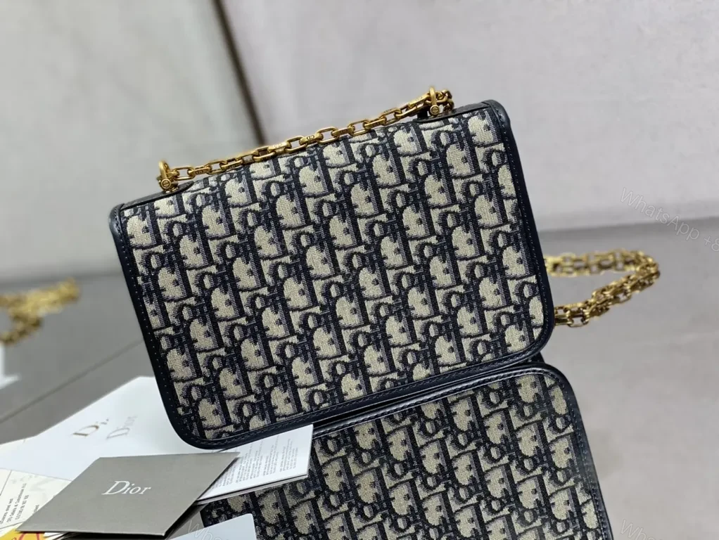 View 5 of Chic Monogram Mini Bag with Gold Hardware - Designer-Inspired