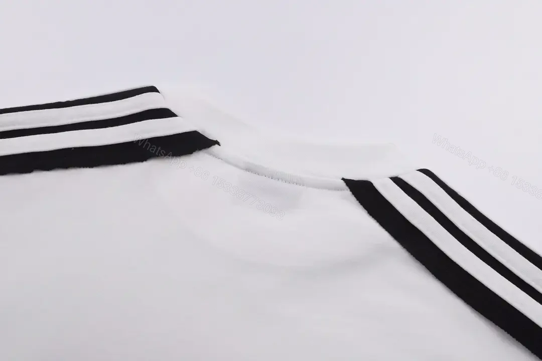 View 4 of White Textile Athletic Tee Balenciaga Logo Short-Sleeve T-Shirt
