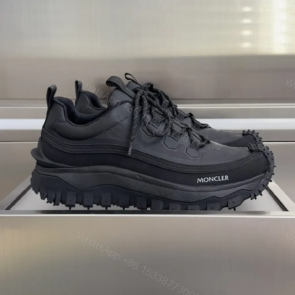 View 3 of Structured Black Utility Sneaker: Rugged Luxury, All-Day Comfort