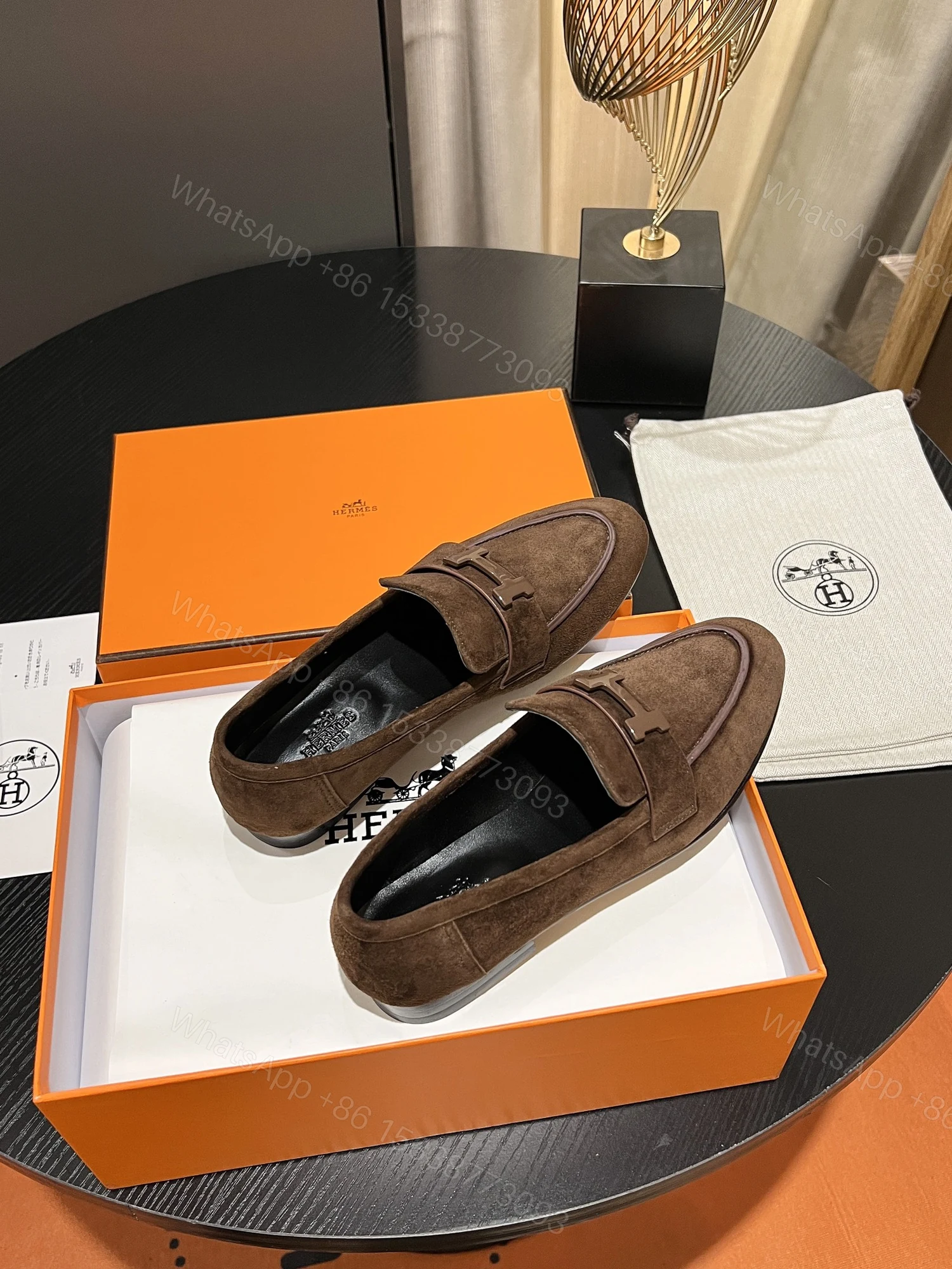 View 2 of HERMES PARIS LOAFER BROWN