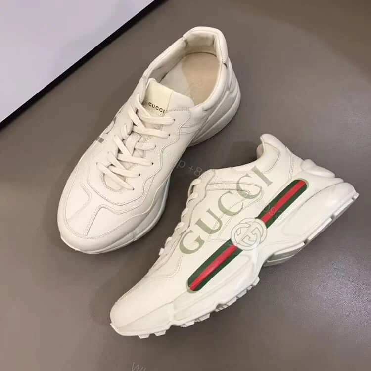 View 3 of GUCCI RHYTON LEATHER SNEAKER – GC55