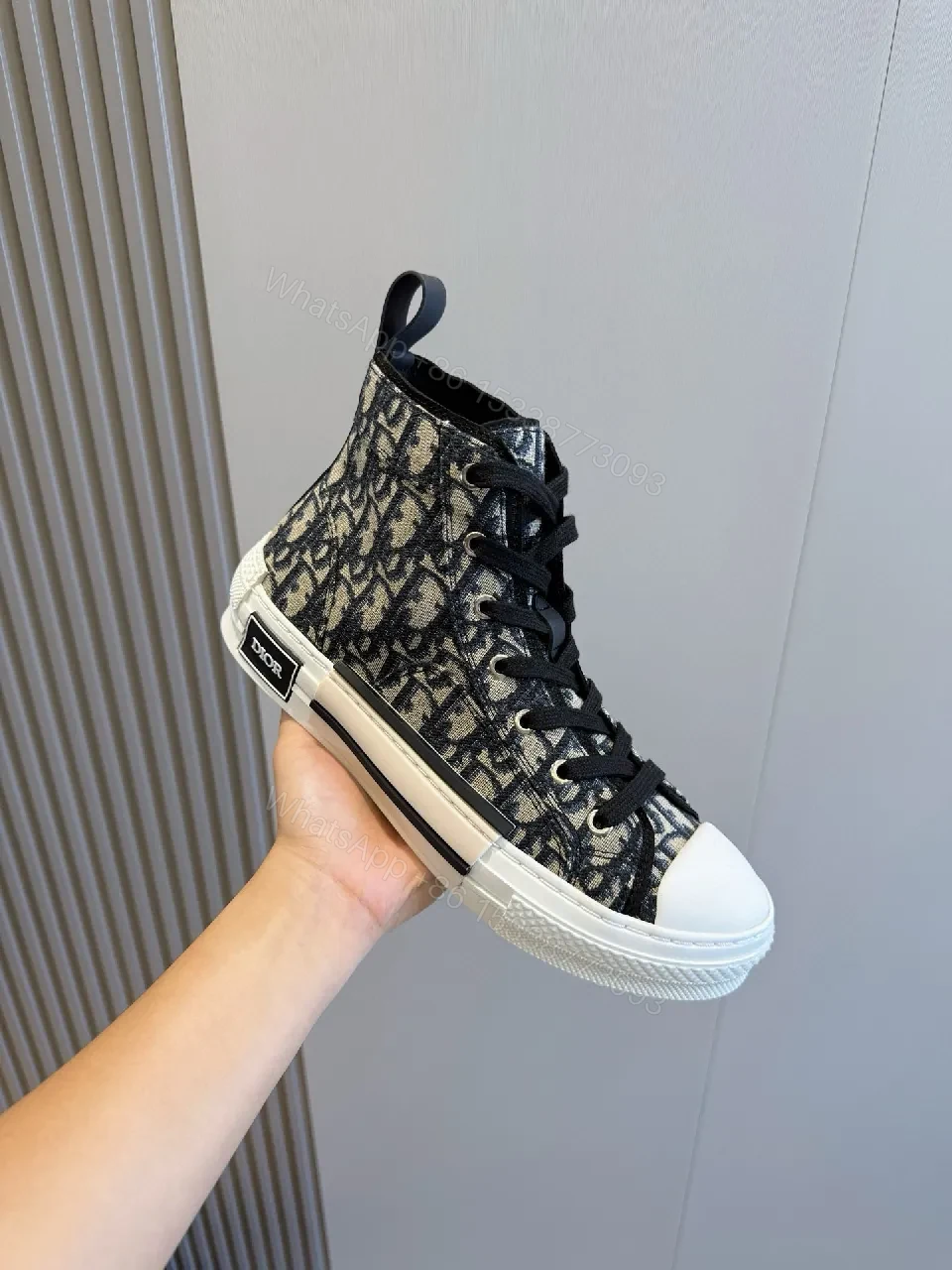 View 7 of Monogram High-Tops: Italian-Inspired Canvas sneakers