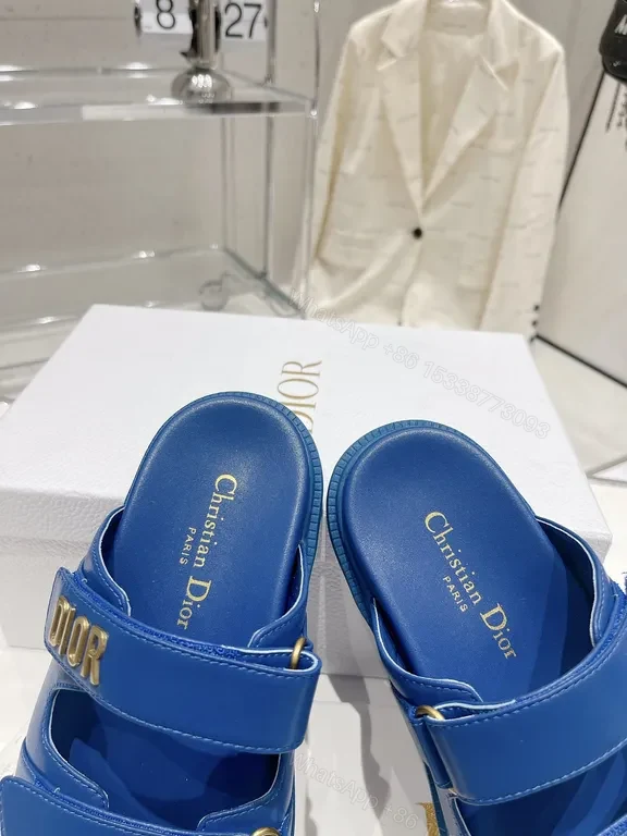 View 7 of Blue Dior-Inspired Sandals: Luxe Comfort & All-Day Support
