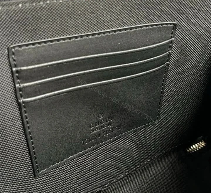 View 8 of Gucci GG Supreme Mini Black Leather Crossbody Bag TB308
