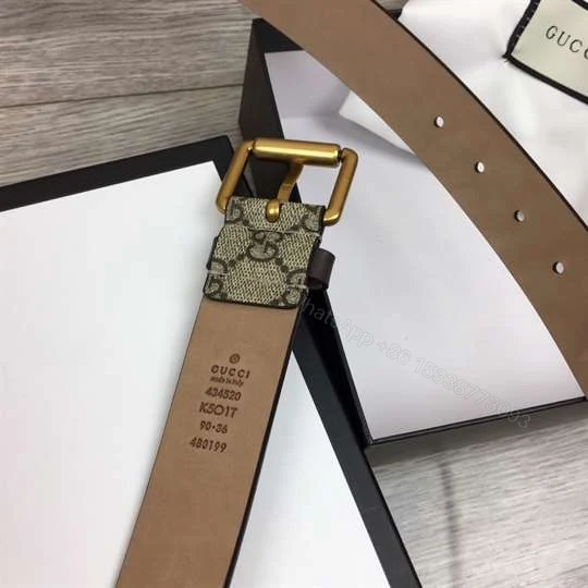View 4 of GUCCI SNAKE PRINT GG SUPREME BELT – B42