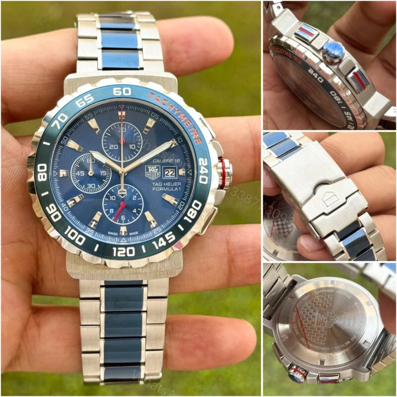 View 2 of Tag Heuer Formula 1 Gulf Edition 43mm Chronograph Quartz