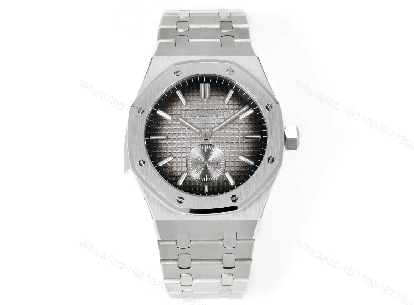 JH Factory Audemars Piguet Royal Oak 26591IP Series Men’s Watch – Stainless Steel with Grey Dial and Platinum Luminous Markers — view 1