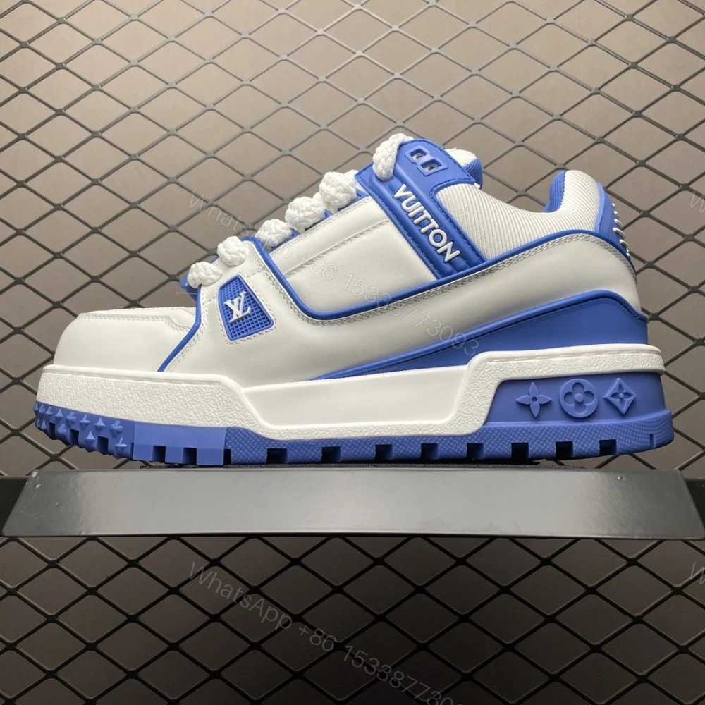 高仿LV*TrainerMaxi系列1ACPQY休閒鞋白藍色純原版本 — view 1