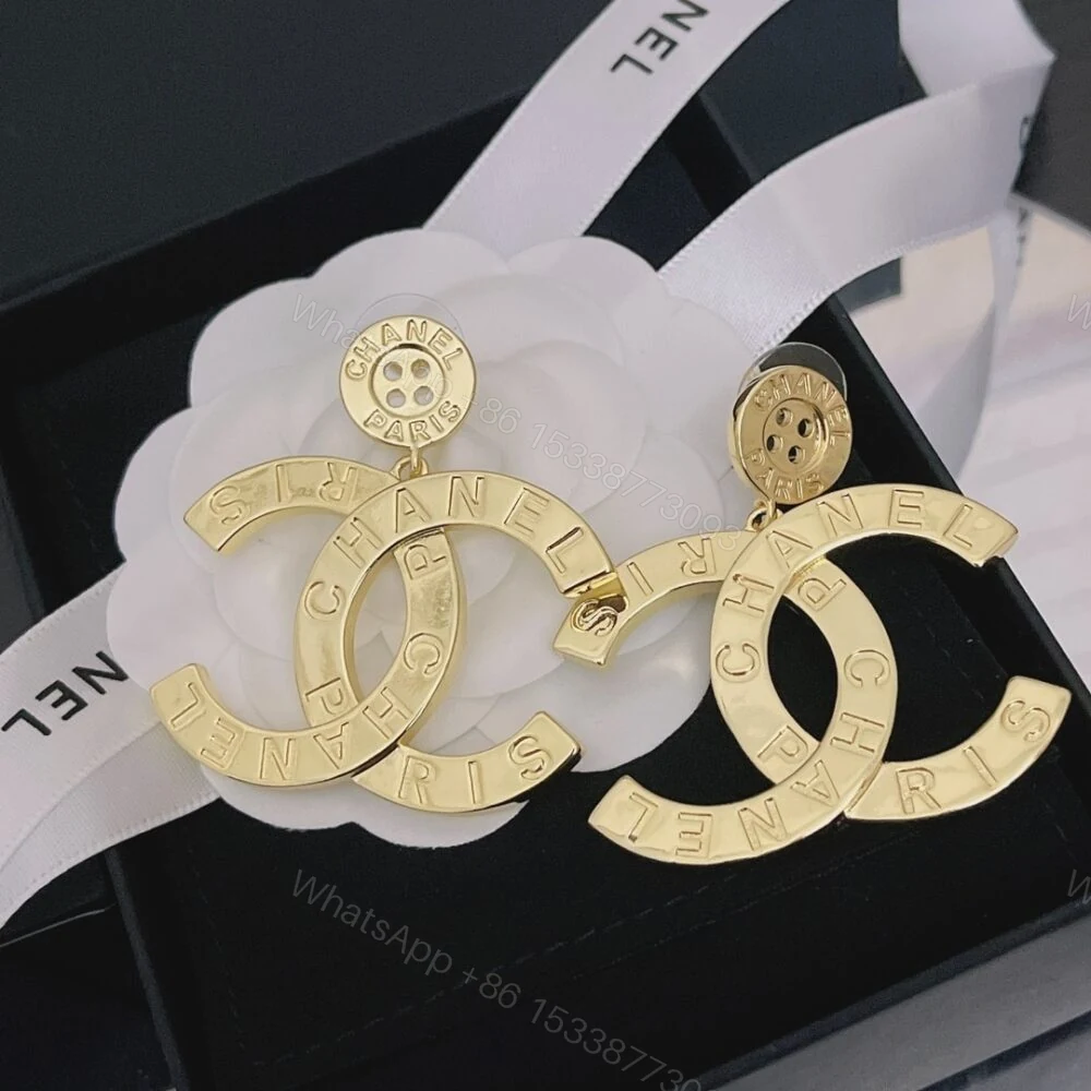 View 7 of Chanel Paris Button Earrings