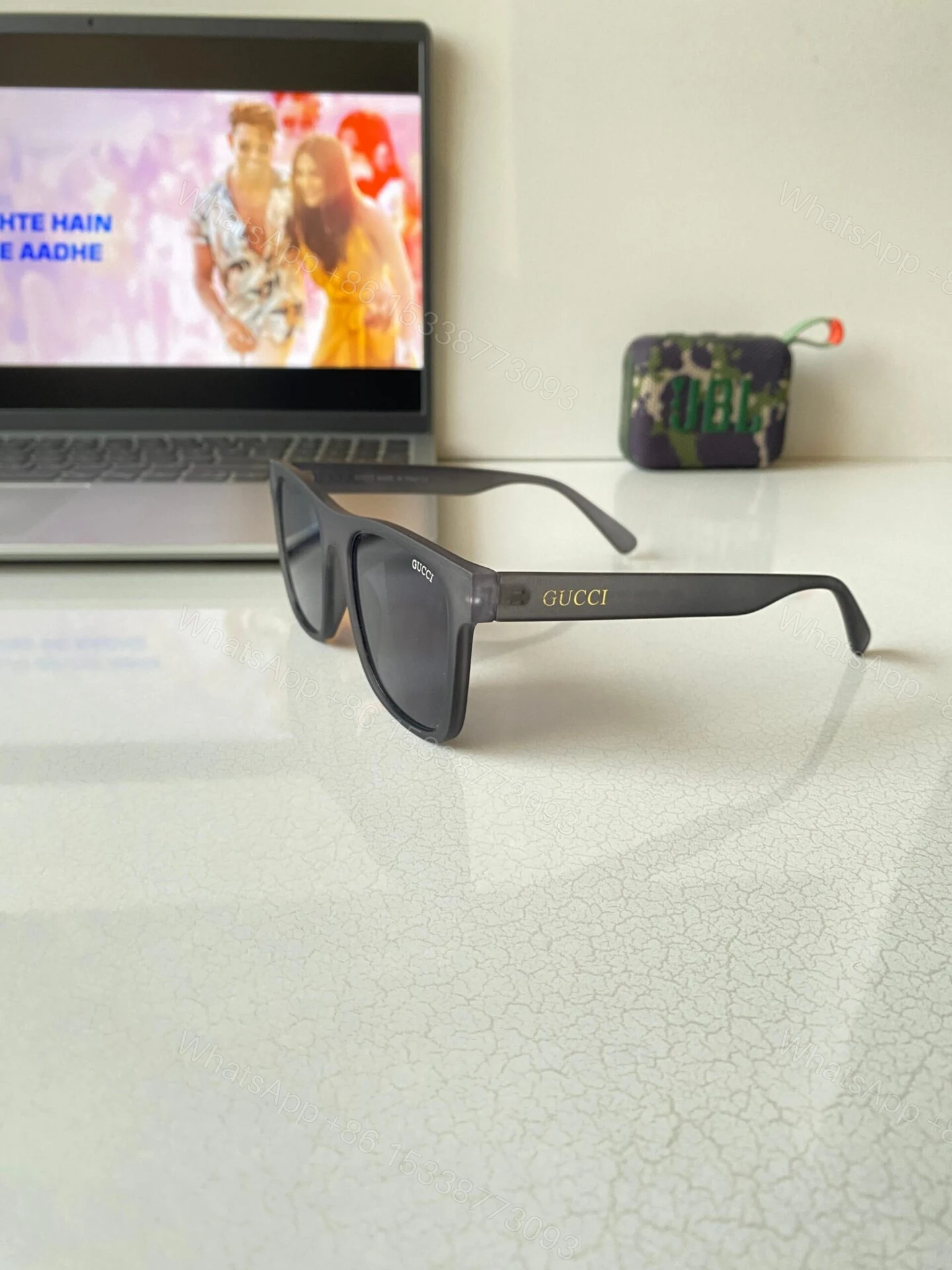 View 7 of Gucci Sunglasses Black Grey