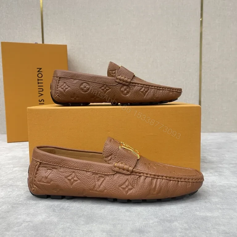 View 7 of Brown Monogram Leather Loafer â€“ All-Day Comfort