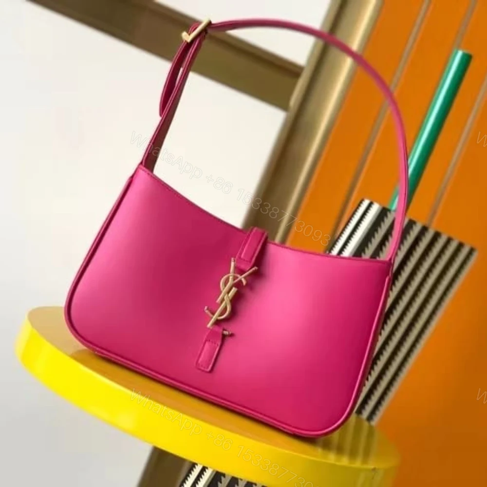 View 2 of Saint Laurent Le 5 À 7 Hobo Bag In Smooth Pink 25Cm