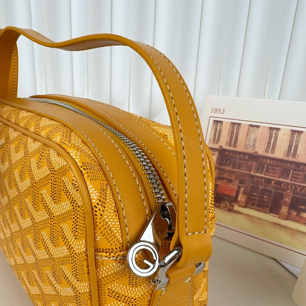 View 6 of 高仿Goyard*CAPVEP8相機郵差包黃色小號免檢版