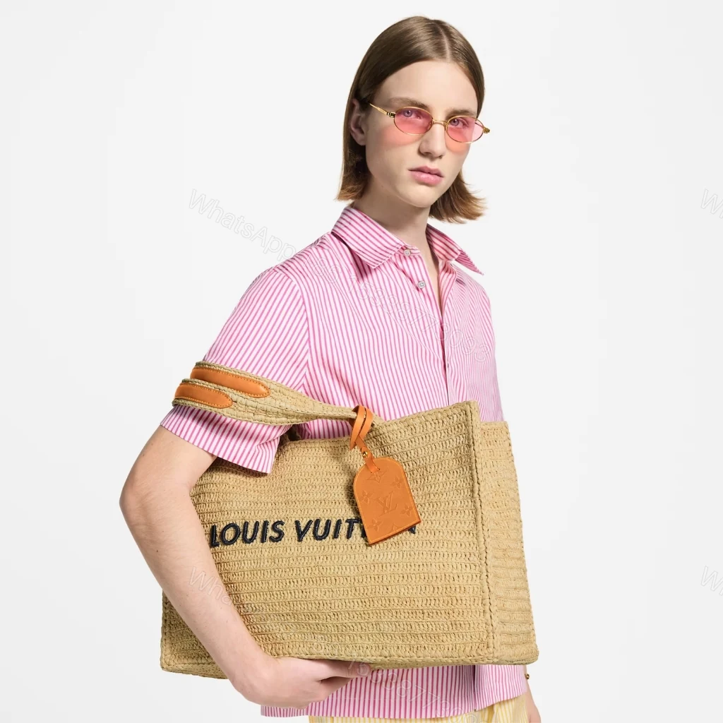 View 11 of Louis Vuitton Summer Shopper Tote MM Raffia Natural Beige 44cm M14458