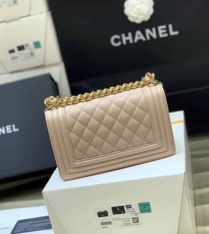 View 7 of Quilted Nude Shoulder Bag | Luxe Everyday Chic with Gold Chain