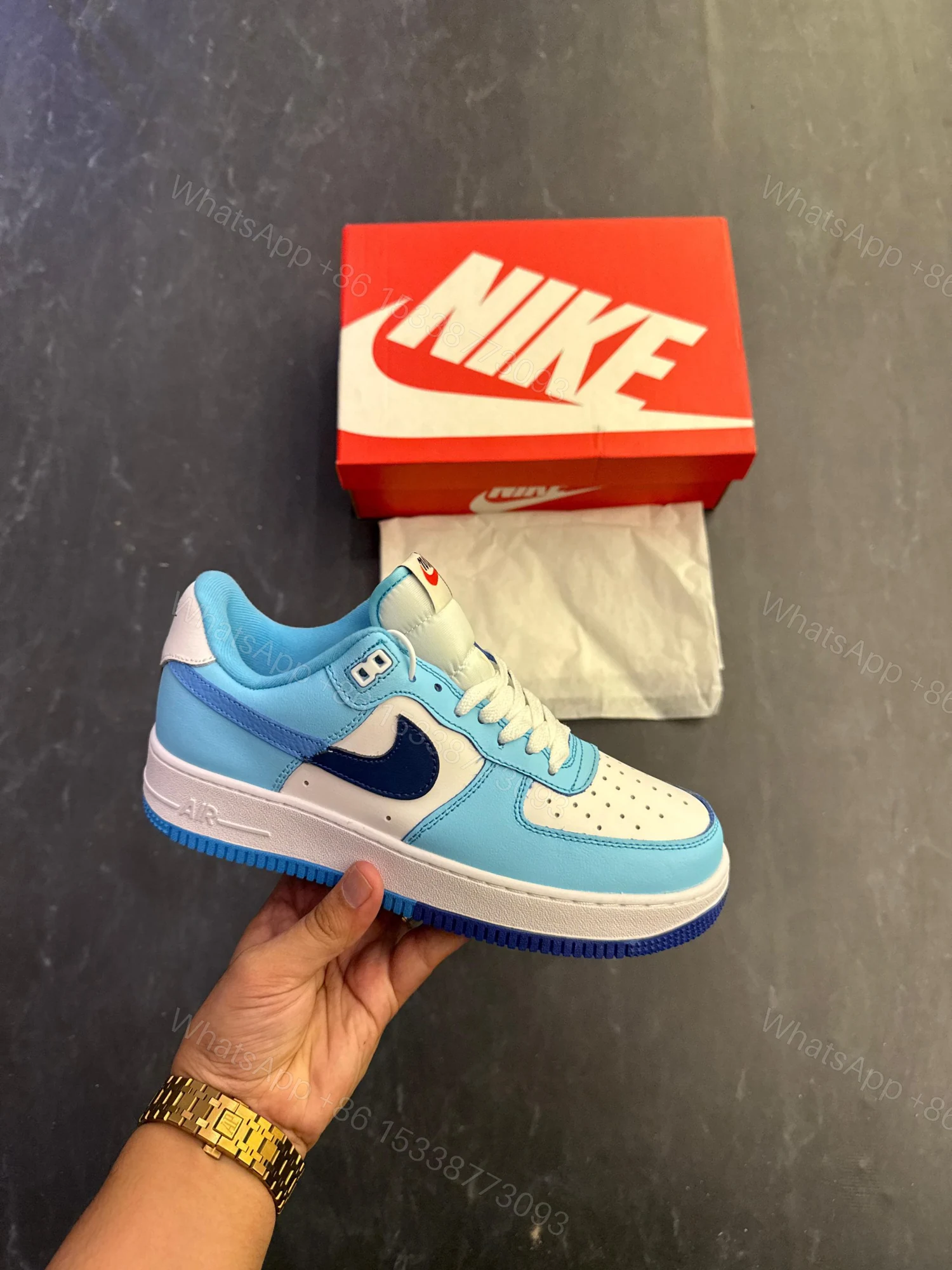 View 2 of FIRST COPY NIKE AIRFORCE SPLIT UNC FOR MEN