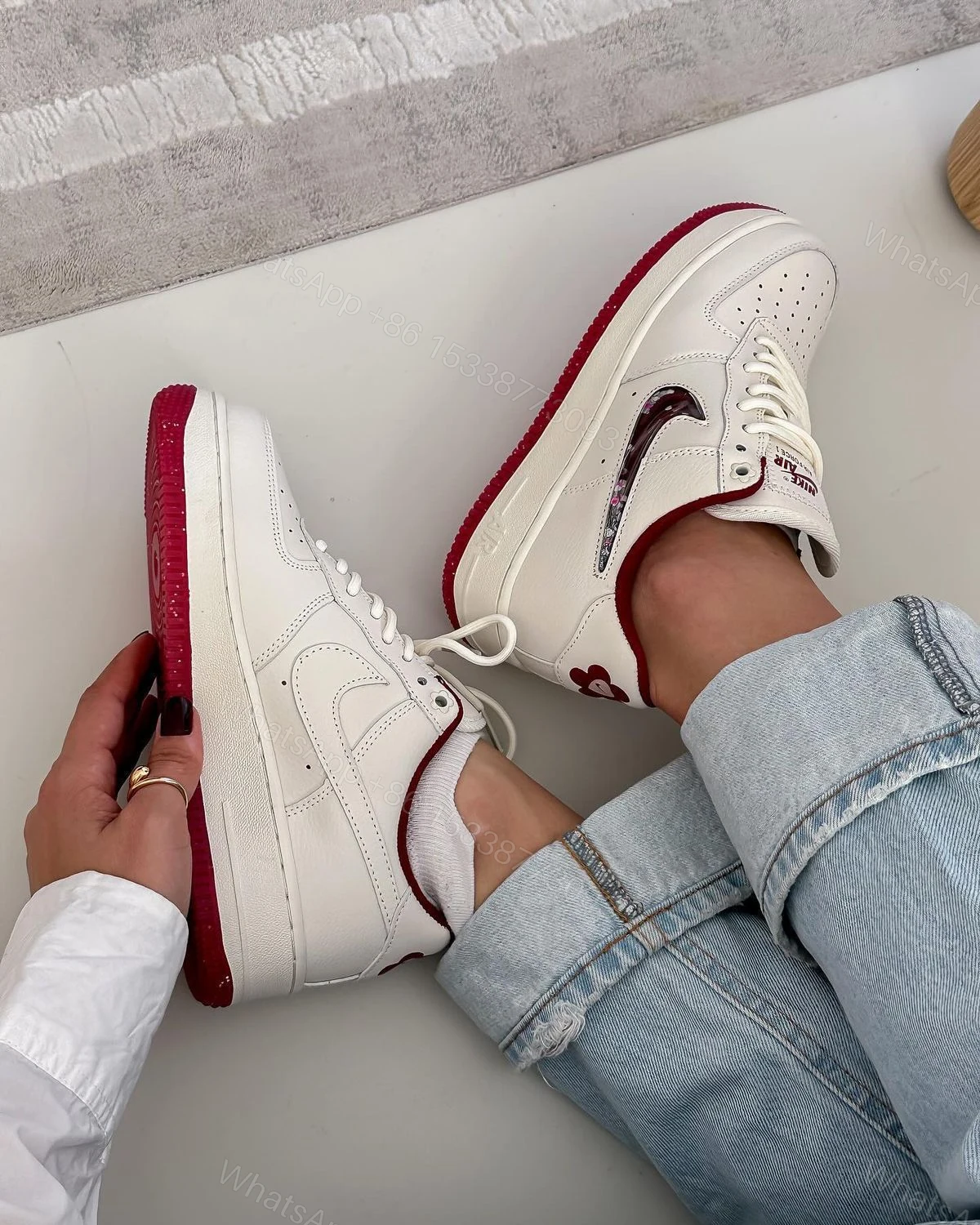 View 4 of First Copy Nike Air Force 1 Valentine 2025 Edition
