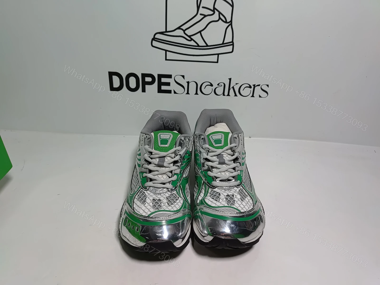 View 8 of Bottega Veneta Orbit Green Reps