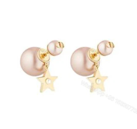 Dior Metal Earrings Women’s Pink — view 1