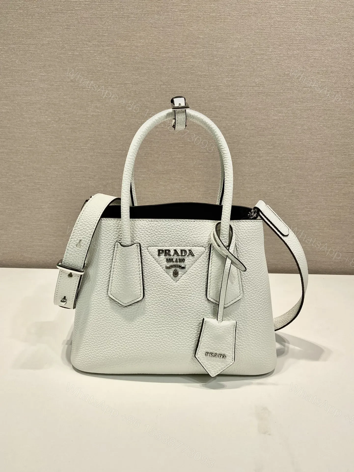 View 3 of Prada Small Prada Double Saffiano leather bag