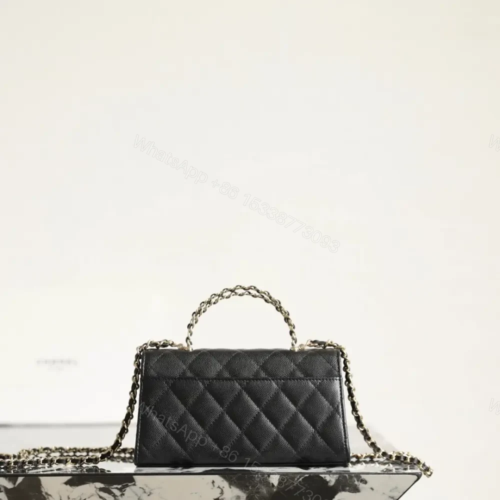 View 2 of 高仿Chanel*23P系列AP3238亮面小牛皮單肩包黑色免檢版