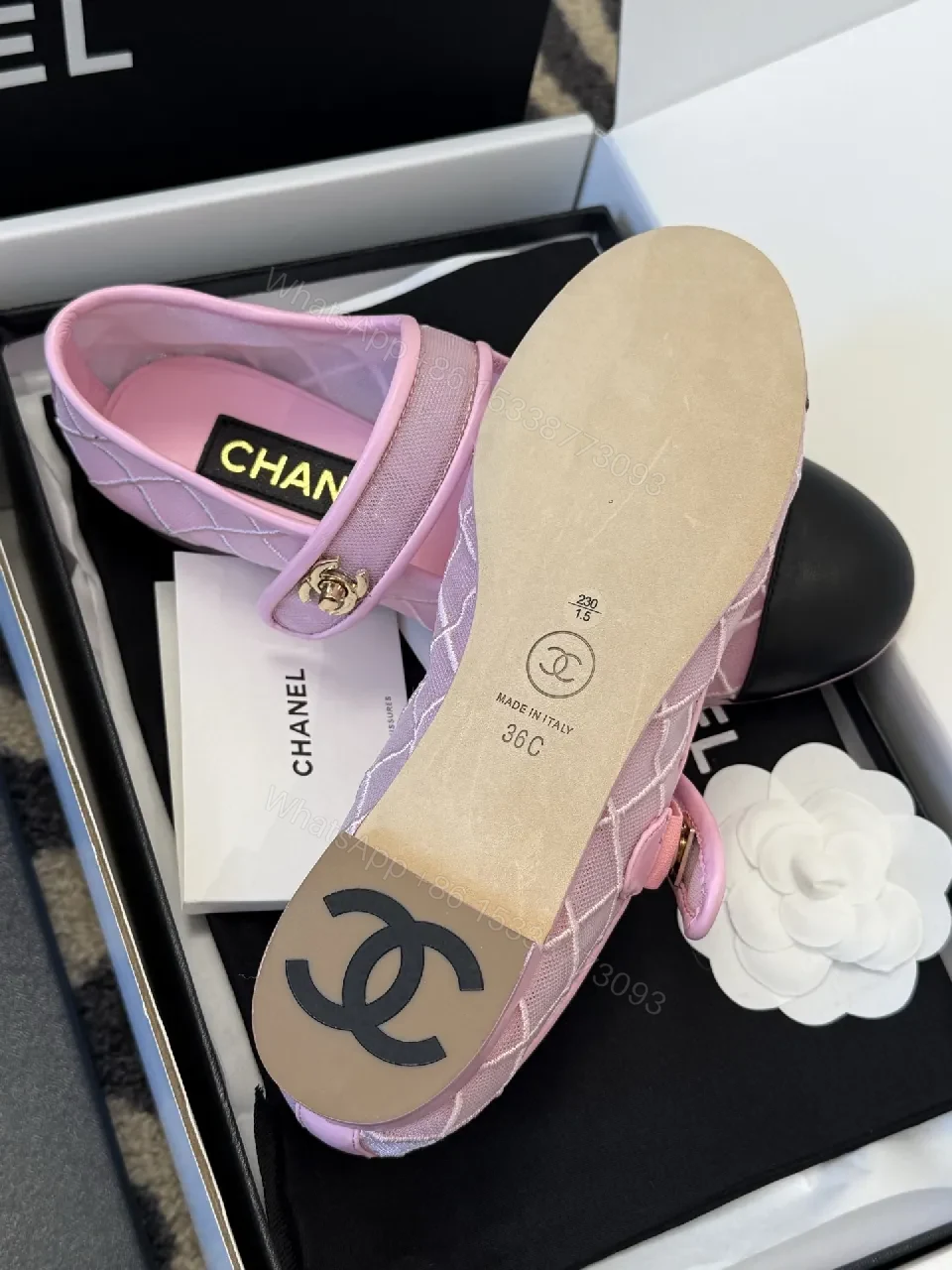 View 8 of Soft Pink Mesh Mary Janes - Quilted, Cap Toe, All-Day Comfort