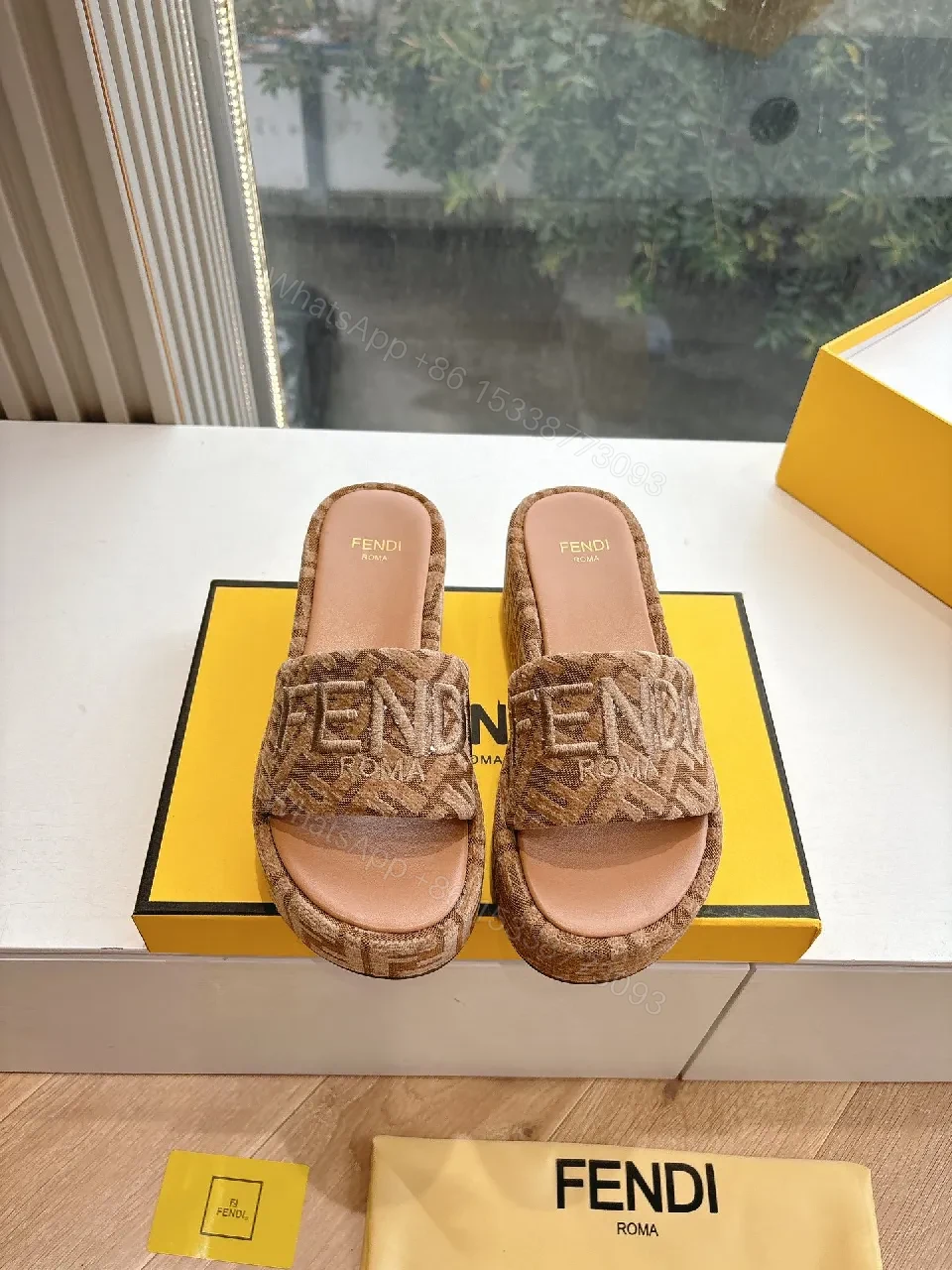 View 8 of Textured Monogram Slide — Cushioned Comfort Footbed