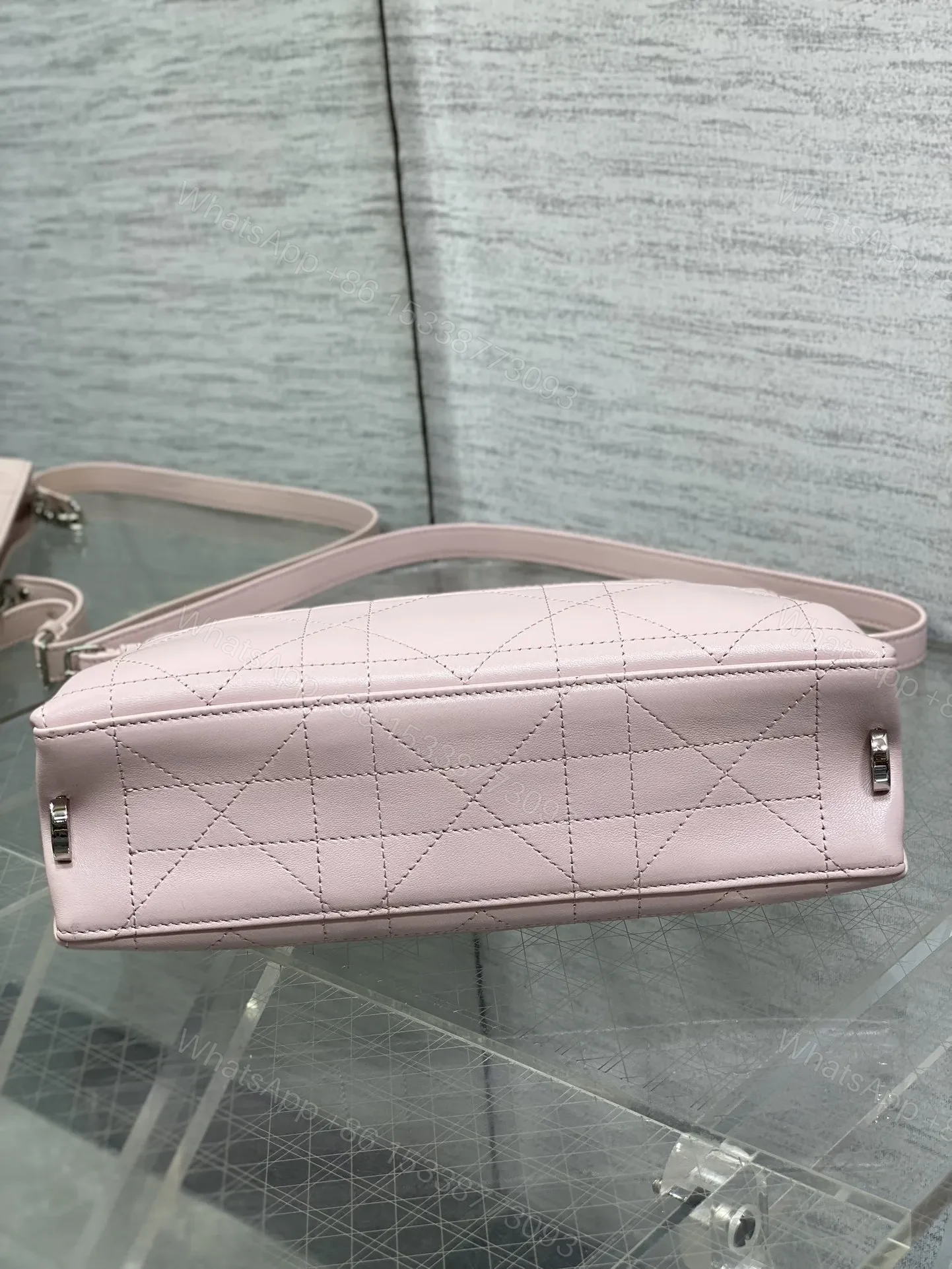 View 4 of Dior Trianon Bag in Pink Gold Hardware