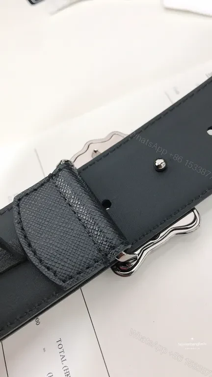 View 8 of Medusa Buckle Belt: Black Leather, Pebbled, Luxury Versace Belt