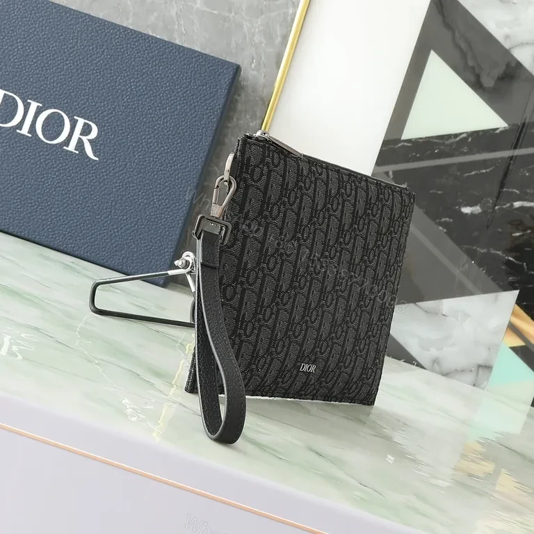 View 6 of Monogram Textured Compact Clutch â€” Day-to-Night Dior-Inspired Carry