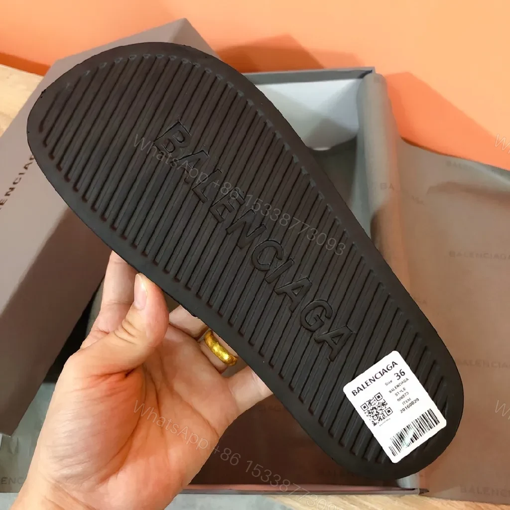 View 7 of Bold Neon Logo Slides: Black Comfort, Statement Style