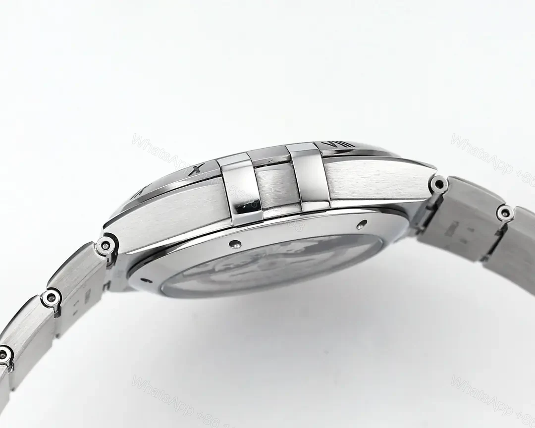 View 7 of Omega Constellation Star Series 5th Generation Ceramic Bezel Watch Silver Dial Stainless Steel Bracelet 41mm