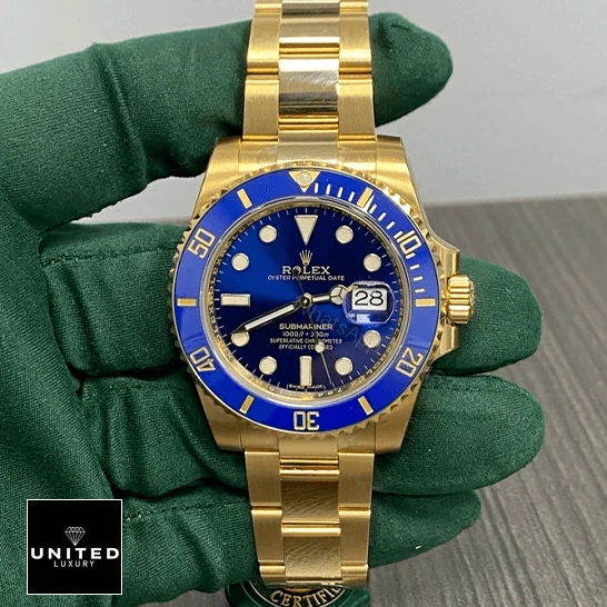 View 8 of Rolex Submariner Blue Dial Stainless Steel 326934-0003 Oyster Replica