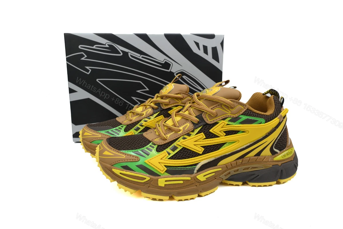 OFF-WHITE Out Of Black Yellow OMIA295F24 FAB00 10010 — view 2