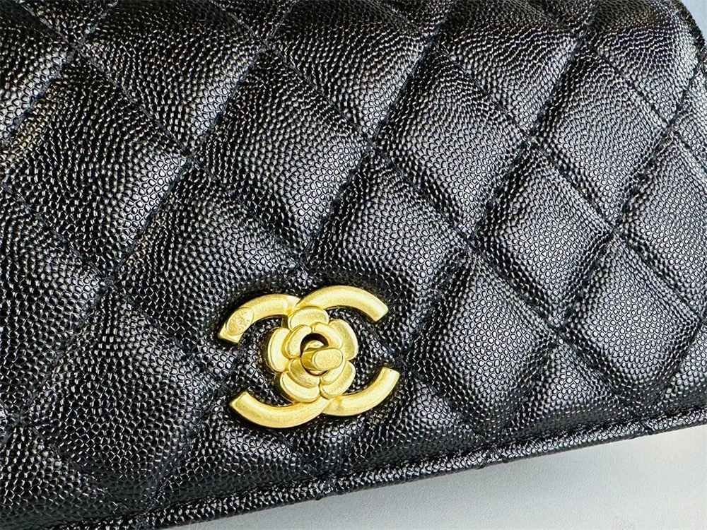 View 9 of CHANEL Matelasse Classic Flap Bag Lambskin Black Mini