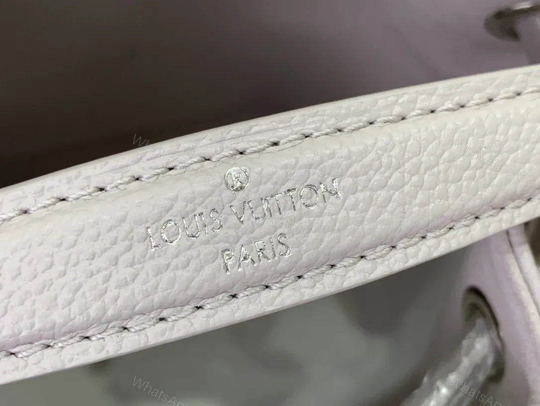 View 2 of Soft-Shadow Monogram Bucket Bag: Modern Texture, Subtle Luxury