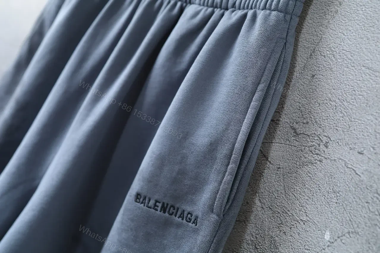 View 8 of Blue Cotton Shorts Relaxed Fit Neck Balenciaga Style?