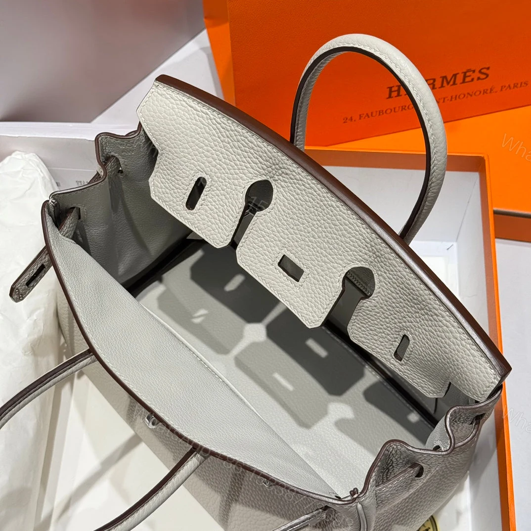 View 4 of HERMES BIRKIN 25CM BEIGE TOGO LEATHER GOLD HARDWARE
