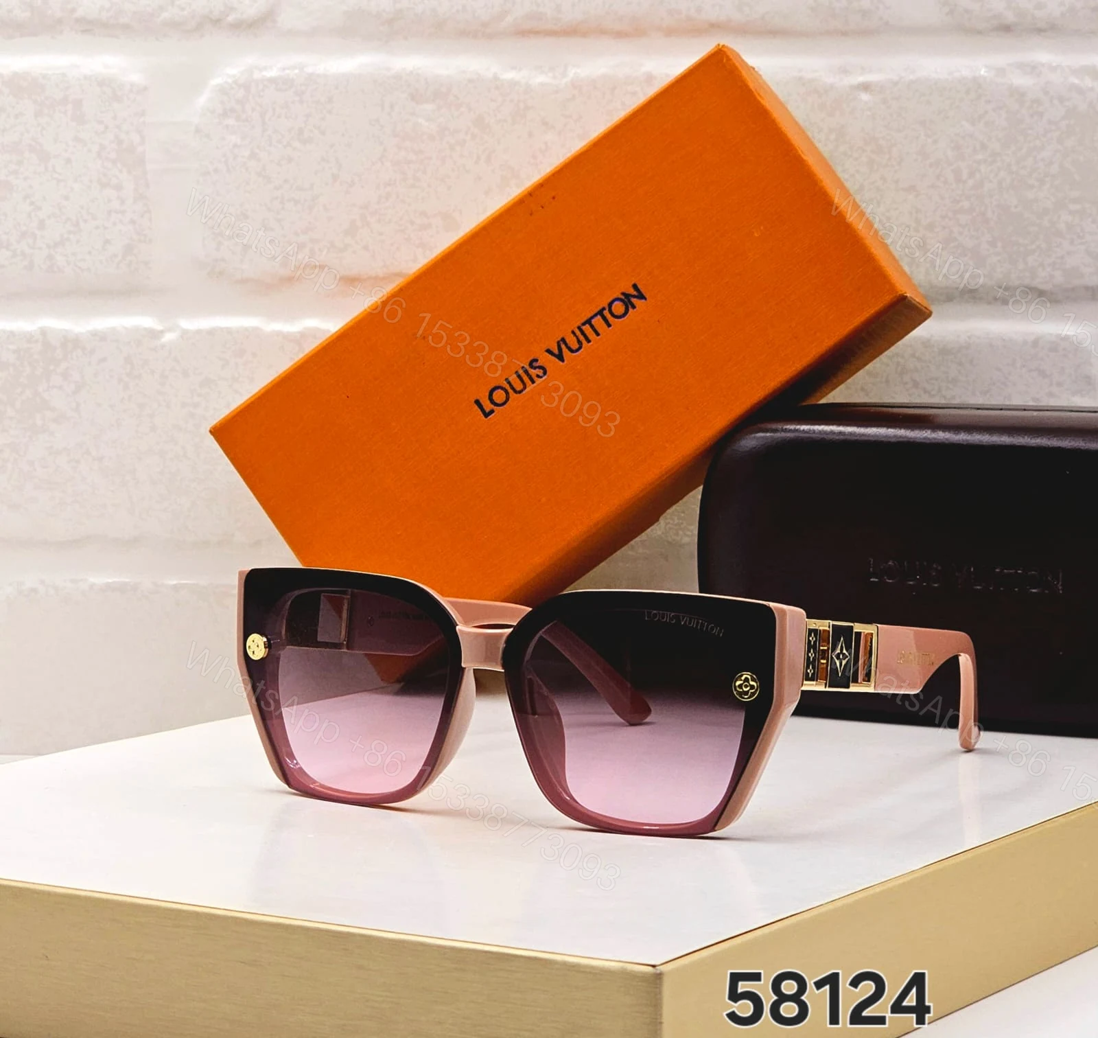 Louis Vuitton Oversized Square Black-Olive Gradient — view 1