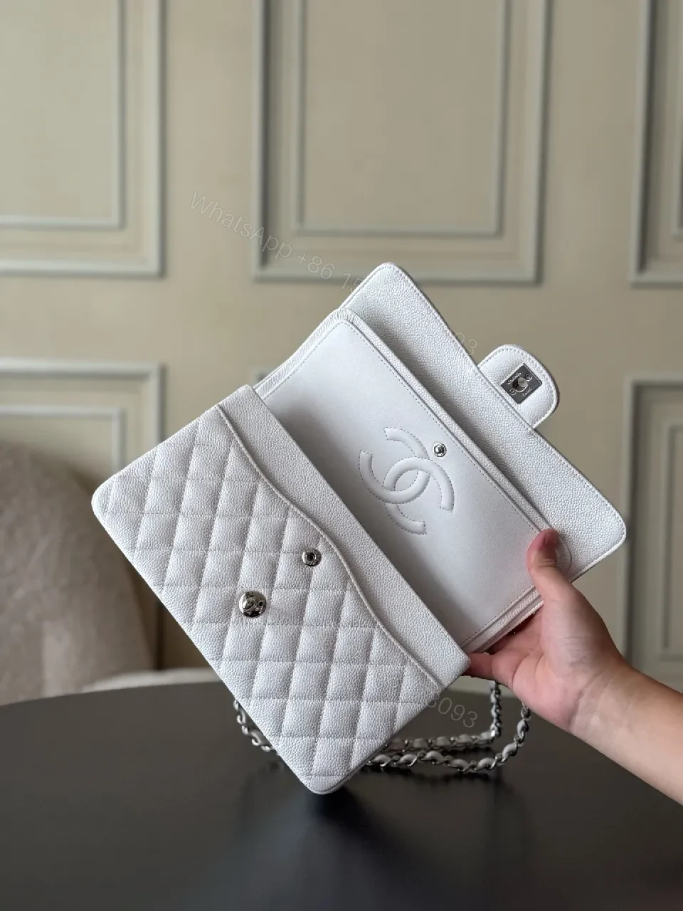View 4 of Quilted Silver-Chain Shoulder Bag: Luxe, Compact, Everyday